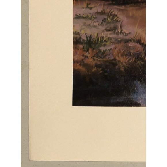 VTG 22"X17" Signed Number Landscape Art PRINT Desert Splendor SHARON CASON 1986 - Picture 6 of 7